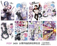 Re:Life in a Different World from Zero/Re: Zero Printing Anime Paper Posters (8pcs/set)