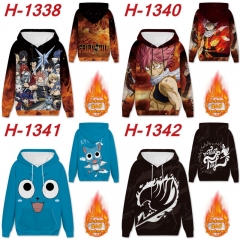 5 Styles Fairy Tail Thickened Cashmere Anime Hooded Hoodie