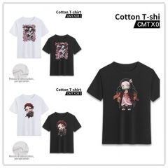 3 Styles Demon Slayer: Kimetsu no Yaiba Cosplay Decoration Cartoon Two Side Color Print Anime Canvas T Shirt