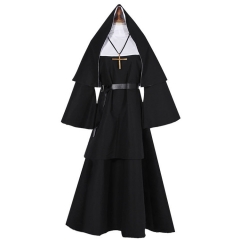 The Nun Cosplay Cloak Skirt Necklace Anime Costume Set