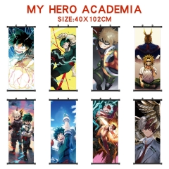 16 Styles My Hero Academia Decorative  Wall Anime Wallscroll (40*102CM)