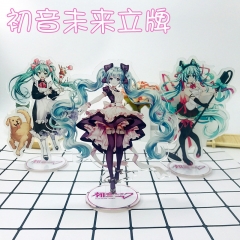 15CM 30 Styles Hatsune Miku Cartoon Acrylic Anime Standing Plates