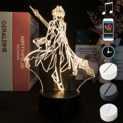 2 Different Bases Genshin Impact Anime 3D Nightlight with Remote Control