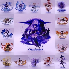 36 Styles Genshin Impact Cartoon Decoration Acrylic Anime Standing Plates