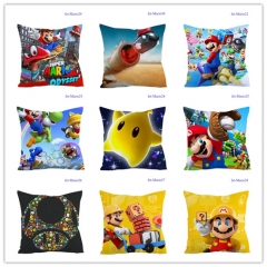 3 Sizes 30 Styles Super Mario Bro Cartoon Pattern Decoration Anime Pillow