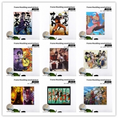 10 Styles Naruto Cosplay Decoration Cartoon Anime Photo Frame Moulding Wood Picture