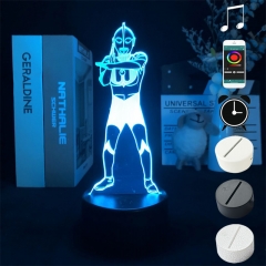 2 Different Bases Ultraman Dyna Anime 3D Nightlight with Remote Control