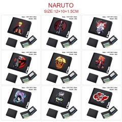 9 Styles Naruto Cosplay Decoration Cartoon Character Anime PU Wallet Purse
