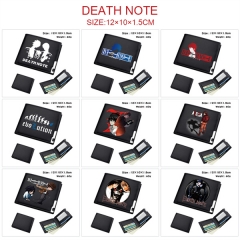 11 Styles Death Note Cosplay Decoration Cartoon Character Anime PU Wallet Purse