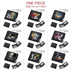 14 Styles One Piece Cosplay Decoration Cartoon Character Anime PU Wallet Purse