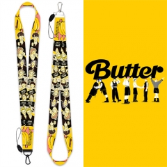 4 Styles Butter Cartoon Short/Long Lanyard Card Cover Anime Phone Strap
