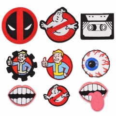 10 Styles Deadpool Ghostbusters Fallout Decorative Cute Pattern Anime Cloth Patch