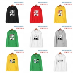 6 Colors 5 Styles HUNTER×HUNTER Pure Cotton Hooded Anime Hoodie With European Size