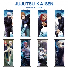 15 Styles Jujutsu Kaisen Decorative Wall Anime Wallscroll (60*170CM)
