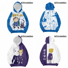 10 Styles Ranking of Kings/Ousama Ranking Cosplay 3D Digital Print Anime Health Cloth Hoodie With Zipper