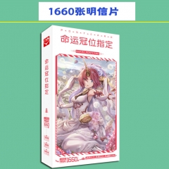 Fate Grand Order Cartoon Postal Card Sticker Wholesale Anime Postcard 1660pcs/set