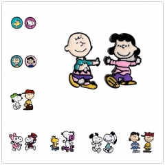 7 Styles Snoopy Cartoon Character Cute Decorative Anime Alloy Resin Earring