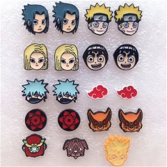 9 Styles Naruto Cartoon Character Cute Decorative Anime Alloy Resin Earring