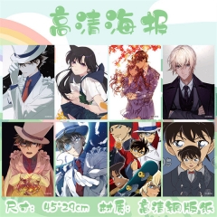 Detective Conan Printing Anime Paper Posters (8pcs/set)