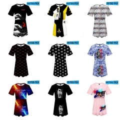15 Styles Coryxkenshin Cosplay 3D Digital Print Anime Dress