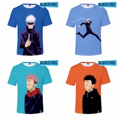 10 Styles Jujutsu Kaisen Cosplay 3D Digital Print Anime T-shirt