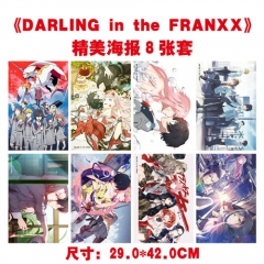 8 PCS/Set DARLING in the FRANXX Poster Set