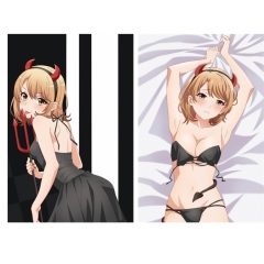 2 Styles My Youth Romantic Comedy Is Wrong, As I Expected Pattern Cartoon Character Bolster Body Anime Pillow (40*70cm)
