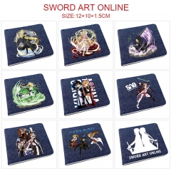 9 Styles Sword Art Online | SAO Cosplay Decoration Cartoon Character Anime PU Wallet Purse