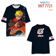 2 Styles Naruto Cartoon Pattern T Shirt Anime Short Shirt