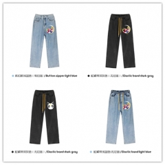 8 Styles 3 Color Pretty Soldier Sailor Moon Cartoon Pattern Jeans Anime Pants