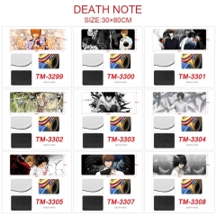 10 Styles Death Note Anime Mouse Pad 30*80cm