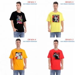 6 Style 7 Colors JoJo's Bizarre Adventure Cartoon Pattern Anime Cotton T-shirts