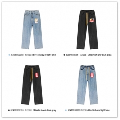 7 Styles 3 Color Natsume Yuujinchou Cartoon Pattern Jeans Anime Pants