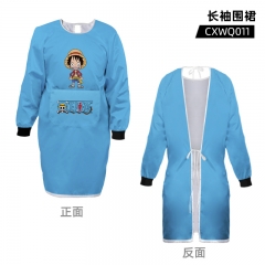 One Piece Long Sleeves Anime Apron