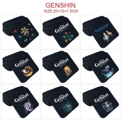 10 Styles Genshin Impact Cartoon Zipper Anime Pencil Bag