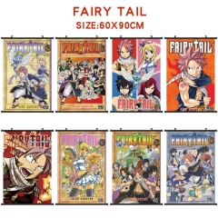14 Styles Fairy Tail Cartoon Wallscrolls Waterproof Anime Wall Scroll (60*90 CM)