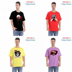 7 Styles 7 Colors Tokyo Ghoul Cartoon Pattern Anime Cotton T-shirts