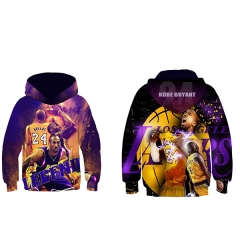 Kobe Bryant NBA Star Clothes For Child Anime Hooded Hoodie