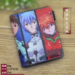 EVA Cartoon Cosplay Purse PU Leather Anime Short Wallet
