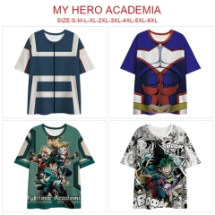5 Styles Boku No Hero Academia / My Hero Academia Cosplay 3D Digital Print Anime T-shirt
