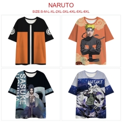 6 Styles Naruto Cosplay 3D Digital Print Anime T-shirt