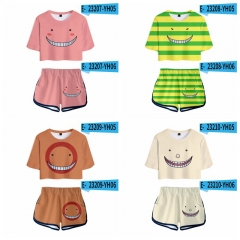 10 Styles Assassination Classroom Cosplay 3D Digital Print Anime T-shirt And Shorts Set