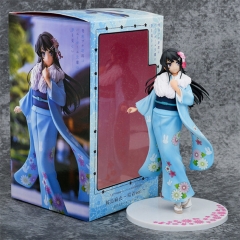 22CM Seishun Buta Yarou Series sakurajima mai Kimono Design Cartoon Collection Toys Anime PVC Figure