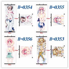 5 Styles Oshino Shinobu Cartoon Wallscrolls Waterproof Anime Wall Scroll (60*170CM)