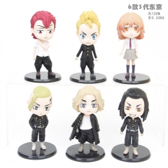 6Pcs/set 12CM Tokyo Revengers Character PVC Anime Figure Toy Doll (Opp Bag)