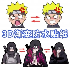 18 Styles Naruto Cartoon Can Change Pattern Lenticular Flip Anime 3D Stickers