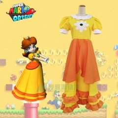 Super Mario Bro Cartoon Character Cosplay Dress Anime Costume Set For Adult