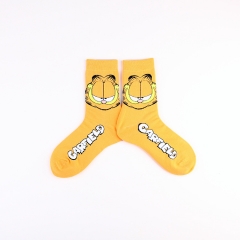 One Size Garfield Cotton and Polyester Long Socks