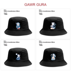 6 Styles Gawr Gura Anime Cosplay Cartoon  Bucket Hat