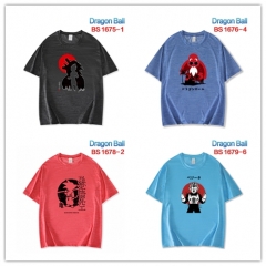 7 Styles 6 Color Dragon Ball Z Cartoon Pattern T-shirt Anime Short shirts